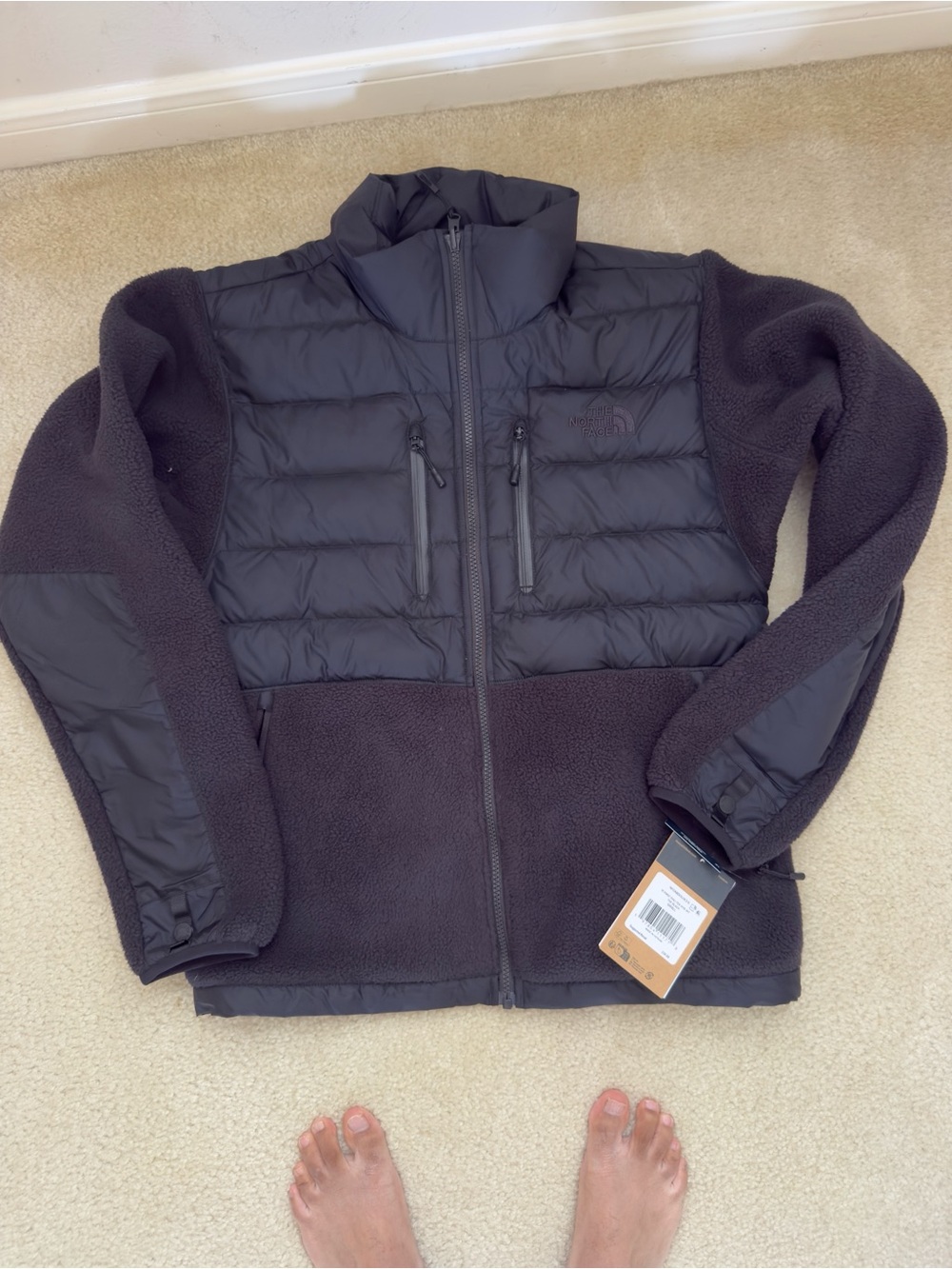 BRAND NEW THE NORTH FACE DENALI RMST HYBRID DOWN TEK JACKET - MENS SMALL 50% OFF